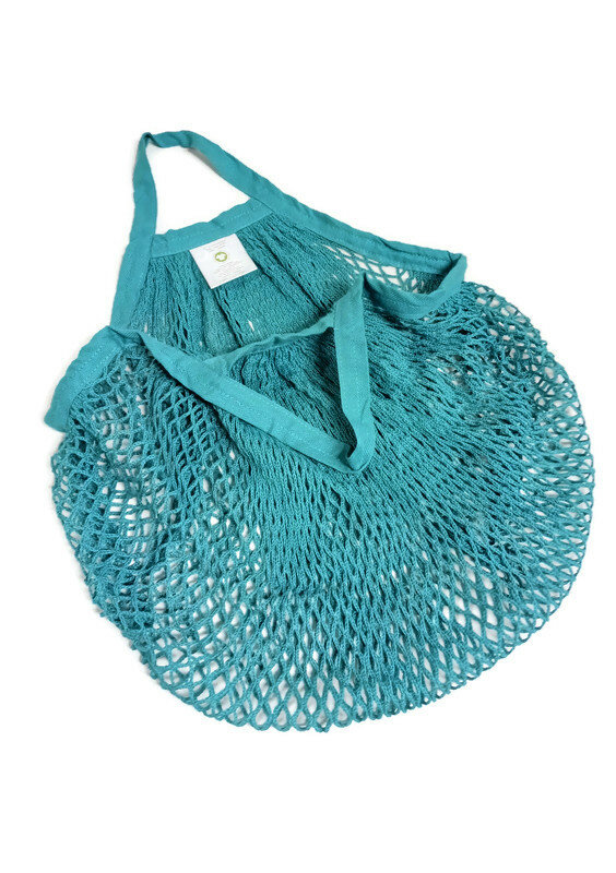 AhTable! Boodschappen nettasje van Organisch katoen - Turquoise blauw AhTable! Boodschappen nettasje van Organisch katoen - Turquoise blauw