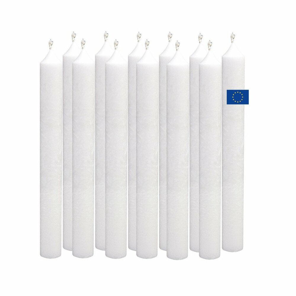 Blue biologische stearine dinerkaarsen, doos 12 stuks Blue biologische stearine dinerkaarsen, doos 12 stuks