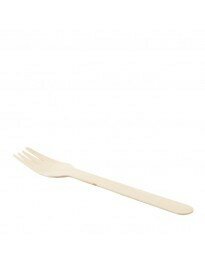 FSC houten vork , voordeel zak 100 stuks.