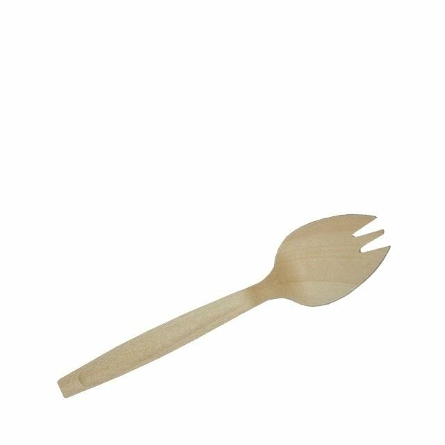 FSC houten spork 14,5cm - voordeelpak 100 stuks