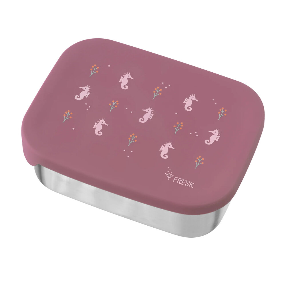Fresk RVS Lunchbox Seahorse - Broodtrommel met siliconen deksel 