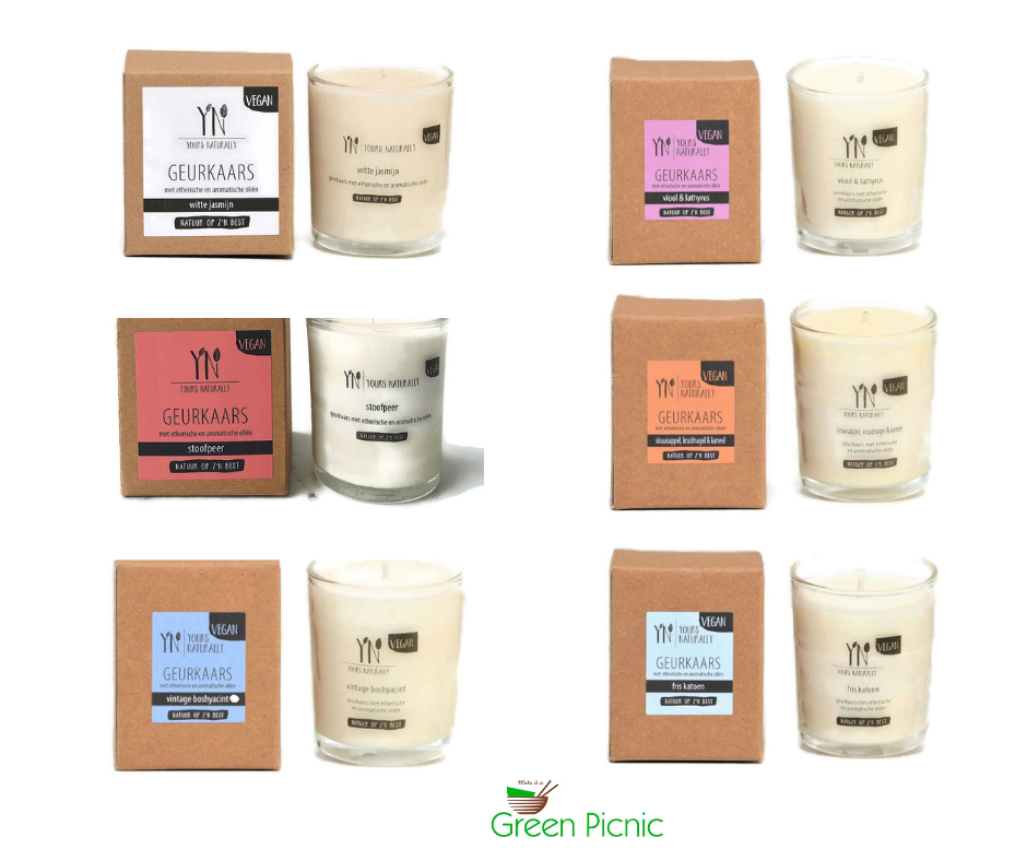 Yours Naturally geurkaarsje 90ml - Diverse geuren