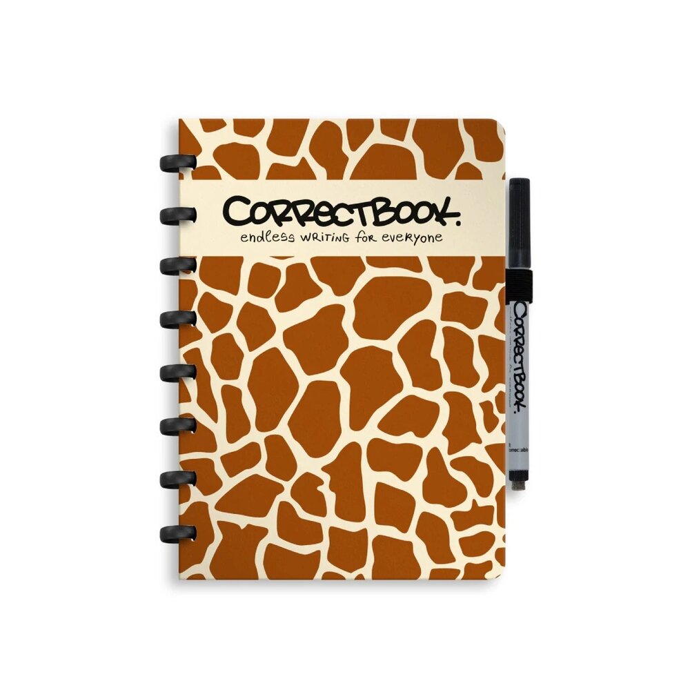 Correctbook gelijnd notitieboek A5 - Curious Giraffe