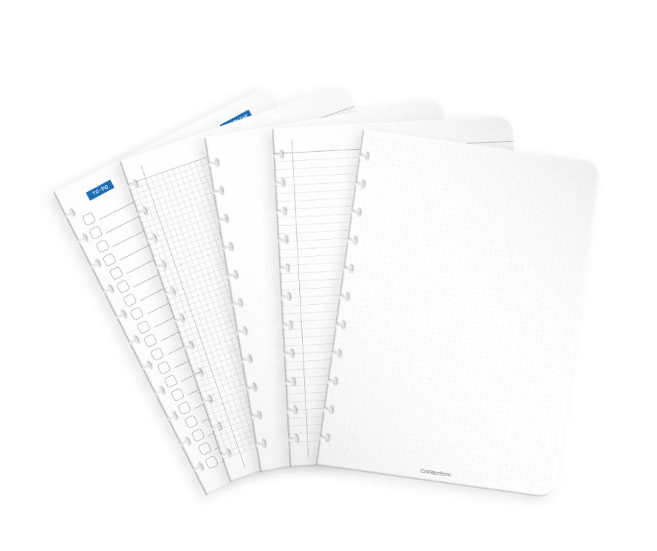 Correctbook A4 Individual Pages, Mix set 5 bladen