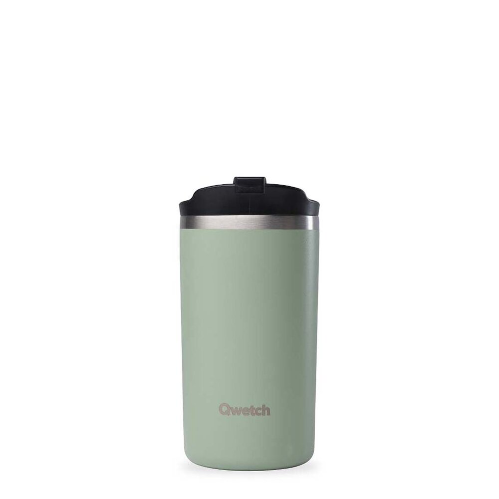 Qwetch Insulated Travel Mug Linden - Dubbelwandige RVS beker 350ml 