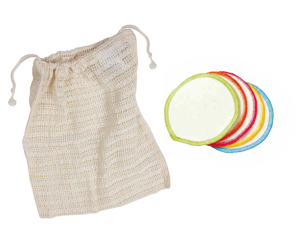 Anae herbruikbare make-up wattenschijfjes 10 stuks + waszak