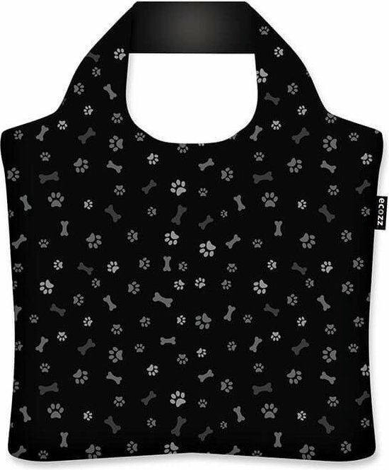 Ecozz Ecoshopper Paws - Opvouwbaar tasje met rits van gerecycled plastic
