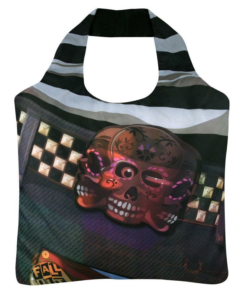 Ecozz opvouwbare shopper van gerecyclede Pet, Jeans 03