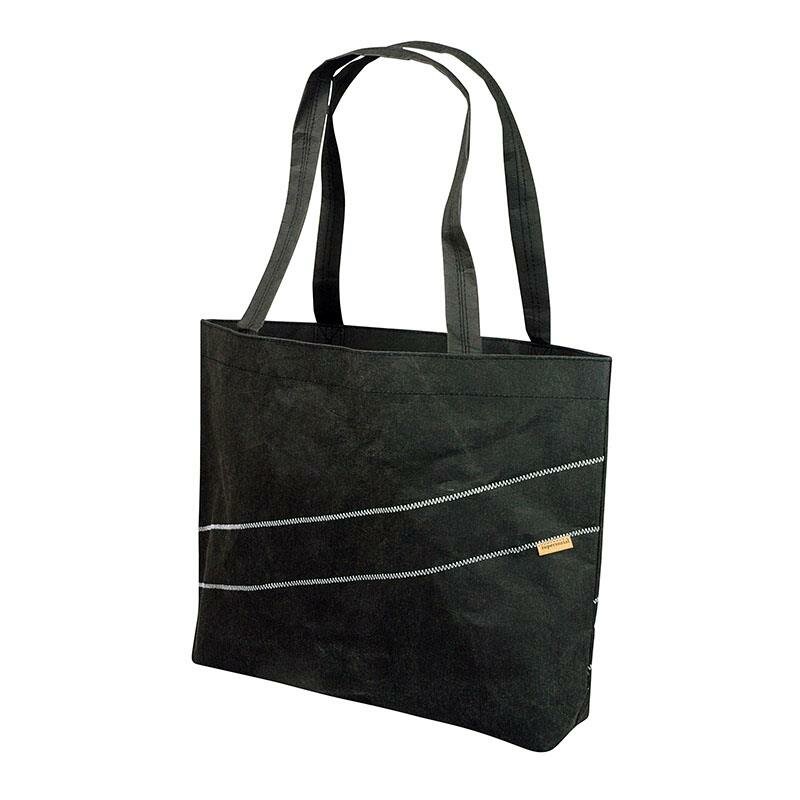 Zuperzozial On the road Cruiser Bag Black, Shopper van wasbaar papier - SALE