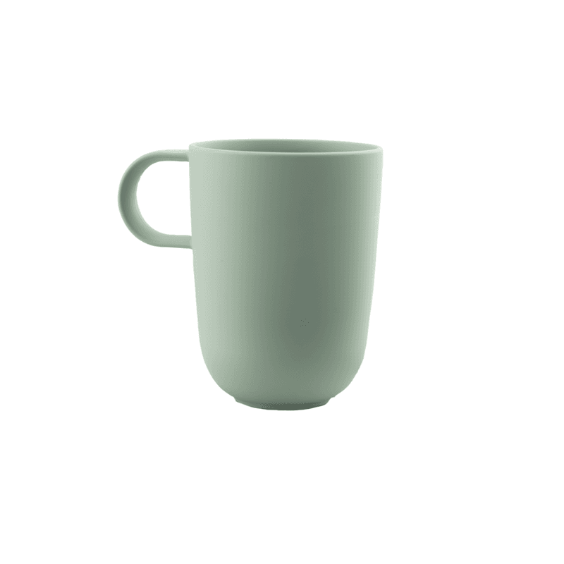 Point Virgule PLA bio plastic mok met oor - Saliegroene beker 450ml