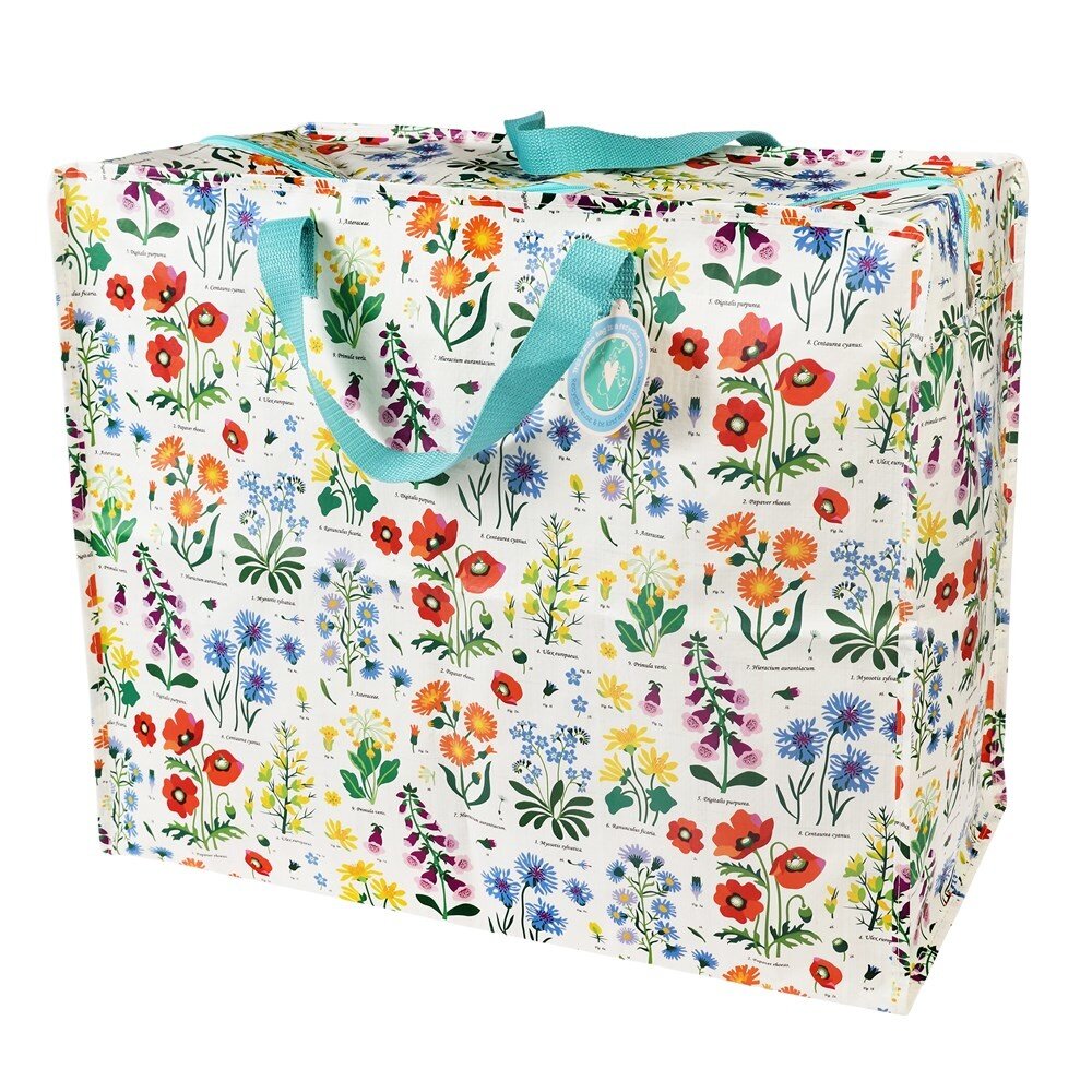 Jumbo Bag van gerecycled plastic - Rex London Big Shopper Wild Flowers