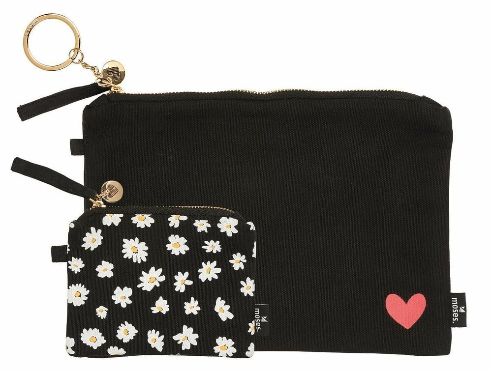 Moses Etui set van bio katoen - Madeliefjes