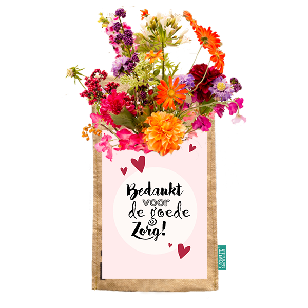 Superwaste Hang Kweektuin van gerecyclede theezakken - Bedankt voor de zorg!