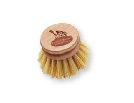 Houten vervangende borstelkop voor afwasborstel - natuurlijke vezels