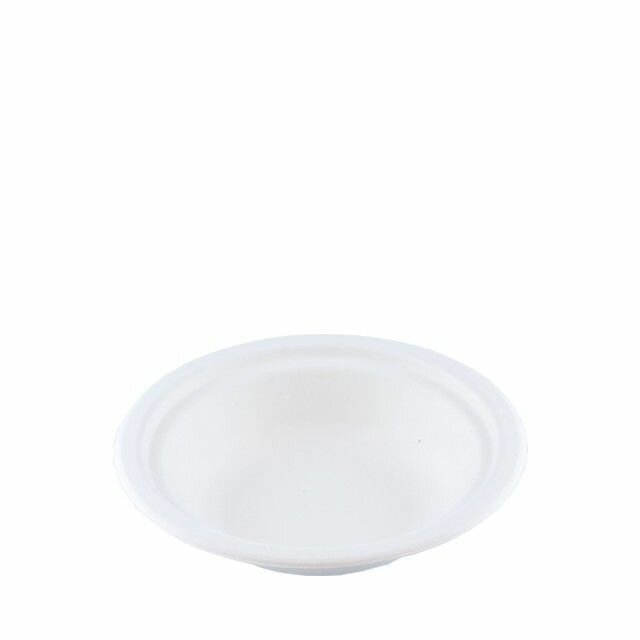 Suikerriet wegwerpkom rond 400ml. Pak van 50 stuks