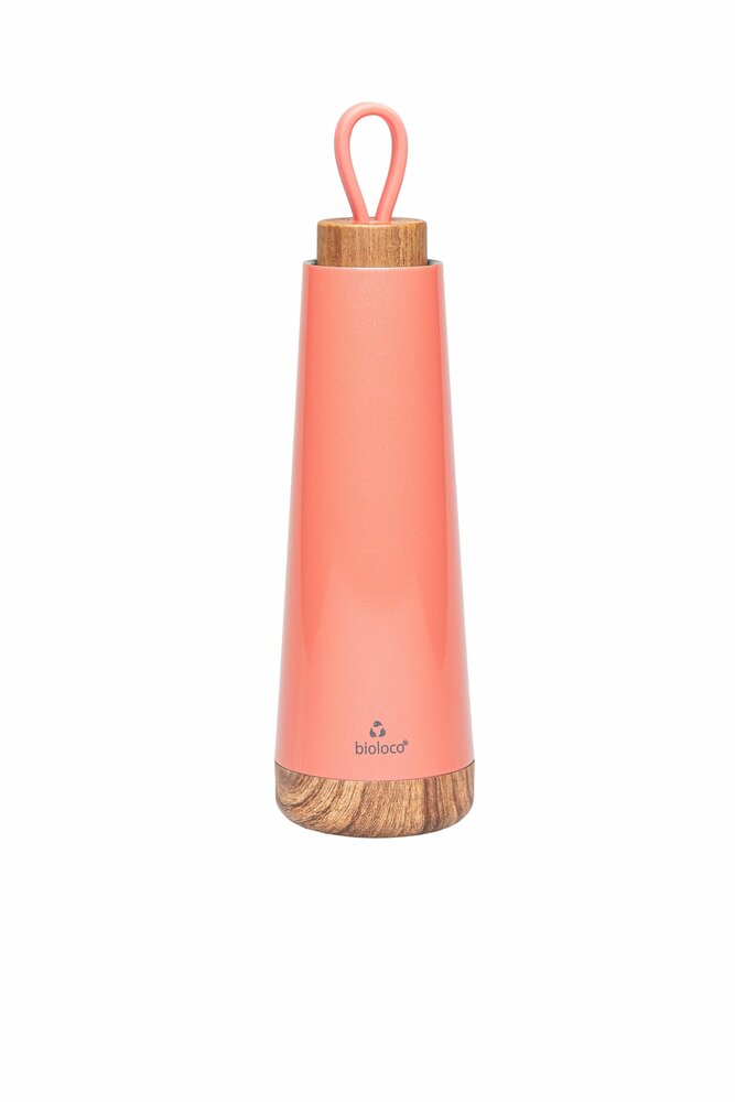 BioLoco Loop RVS thermosfles - Coral