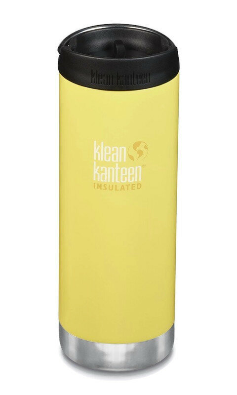 Klean Kanteen TKWide Insulated 473ml Buttercup geel, RVS thermosfles SALE