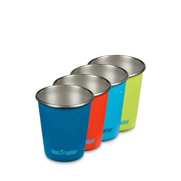 Klean Kanteen Steel Cups 295ml - Set van 4 gekleurde stapelbare RVS bekers