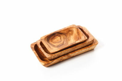 Olijfhouten bakje rechthoekig - 8cmx11cm