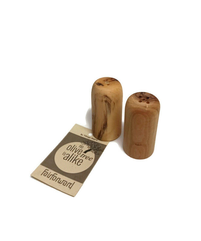 Fairtrade Olijfhouten peper en zoutstel