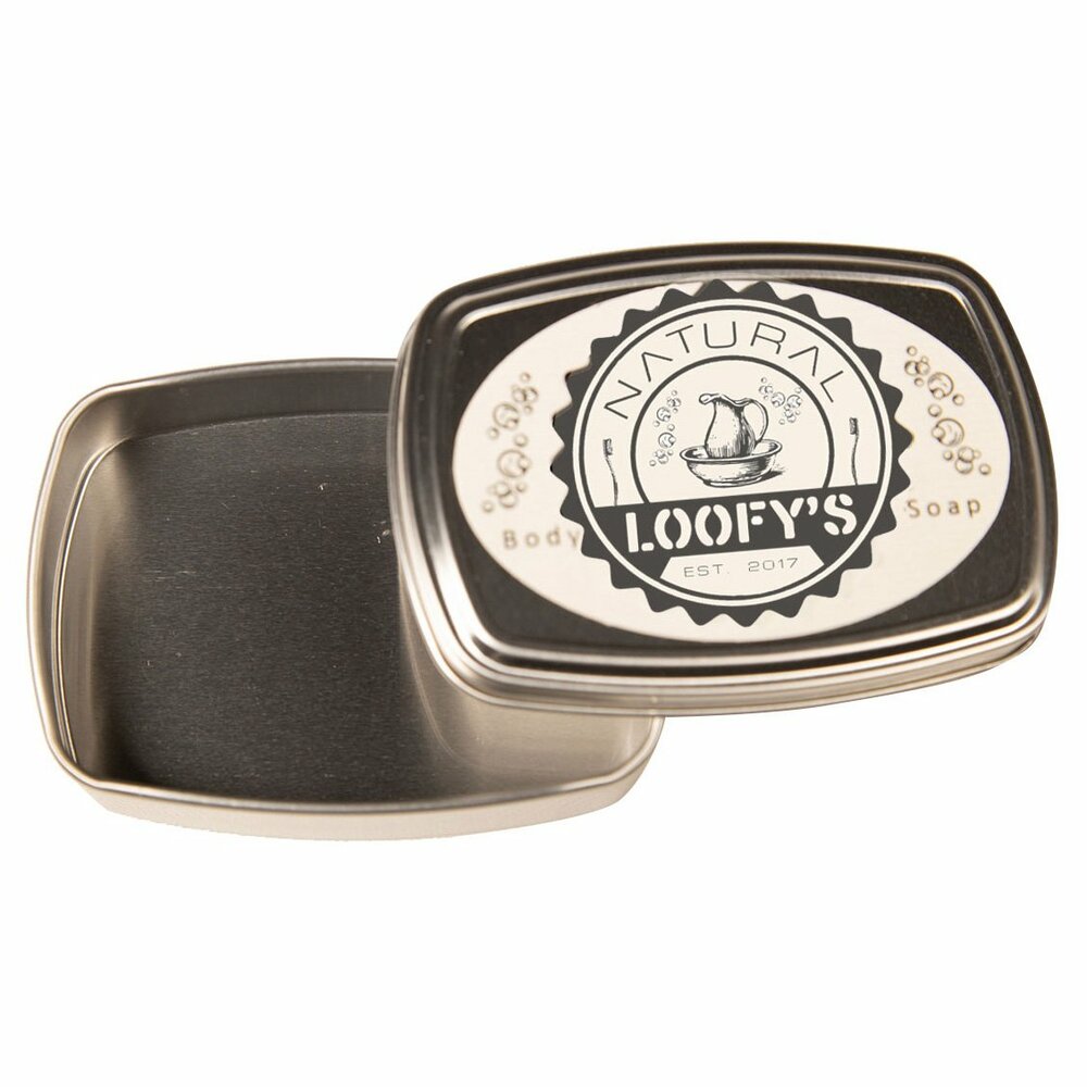 Loofy's Natural zeep blikje rechthoek