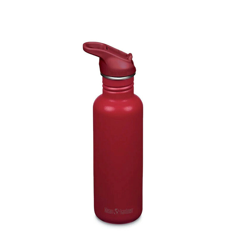 Klean Kanteen Classic 800ml Garnet, RVS drinkfles met Flip SportCap