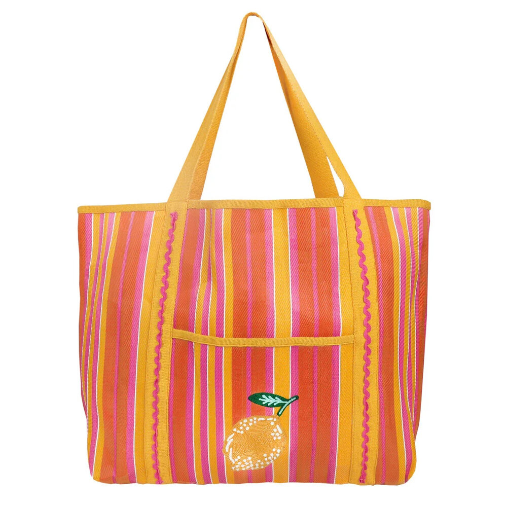 Talking Tables Totes  shopper van gerecycled plastic - Lemon