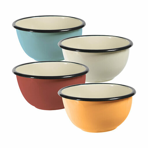 Ah! Table! Emaillen kom 13cm - diverse kleuren