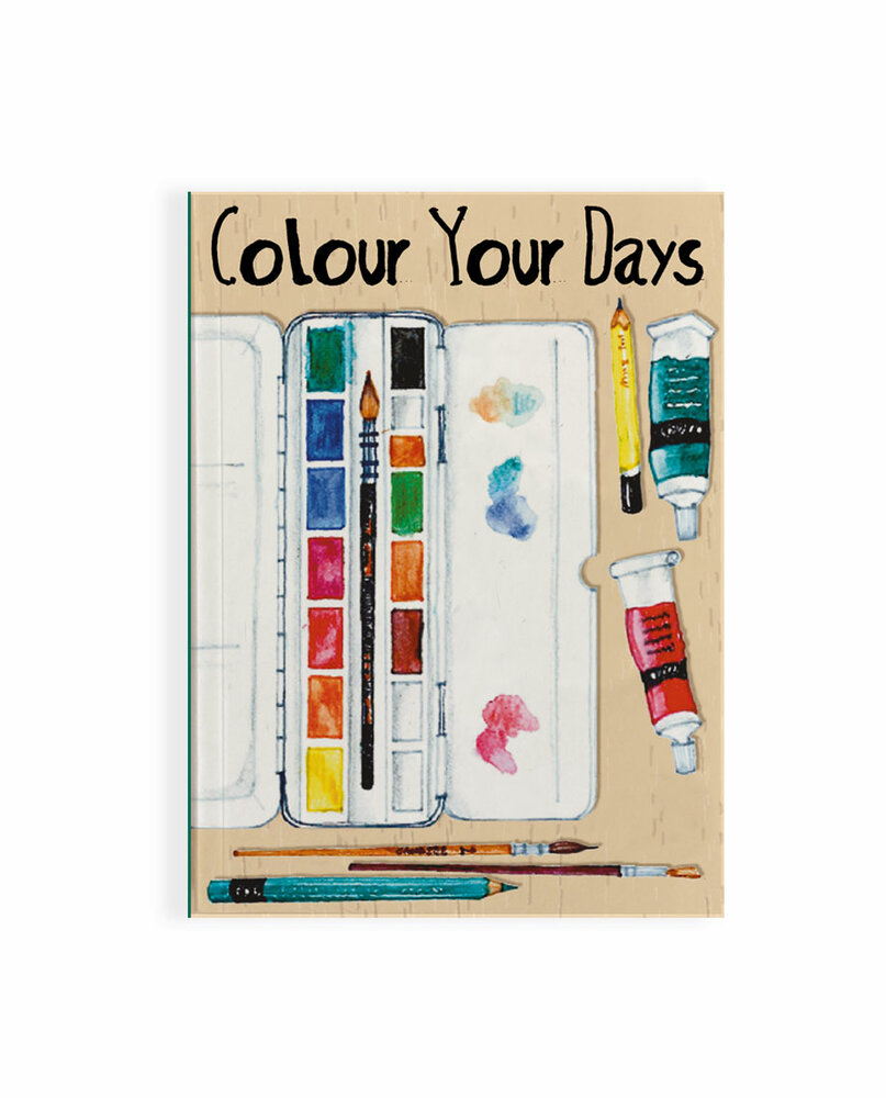 FairForward A6 schrift of tekenboekje van Olifantsgras papier, Colour Your Days.