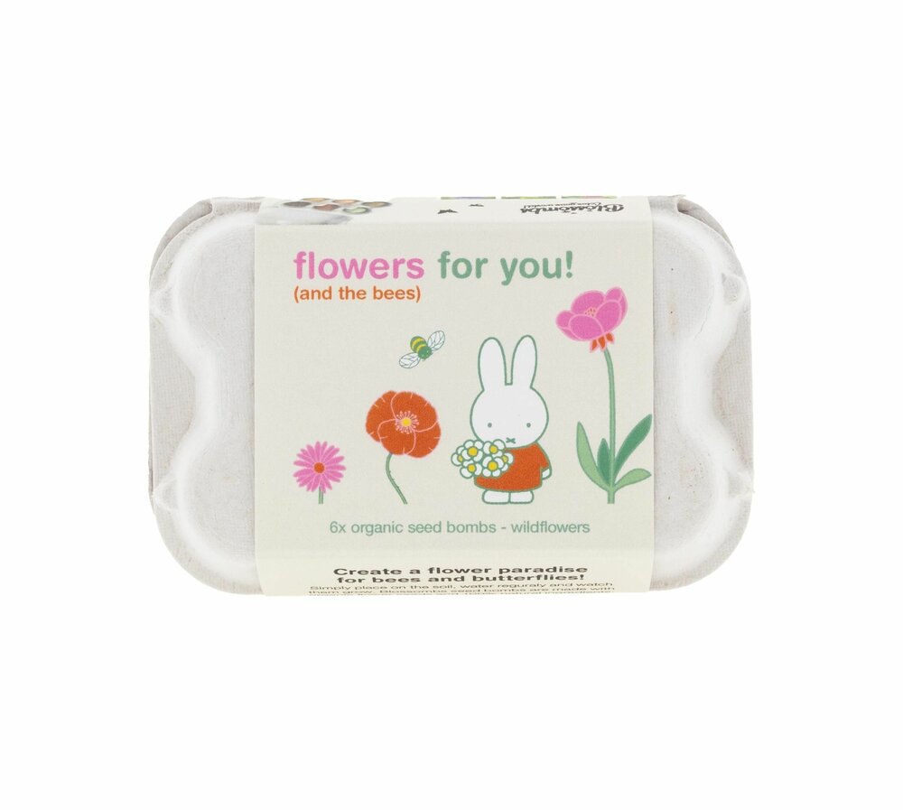 Blossombs Kleurrijke Bloembommetjes - Eggbox Nijntje Flowers for You!
