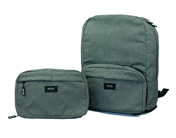 Ecozz Foldable Voyager Backpack Grey, opvouwbare rPET rugtas