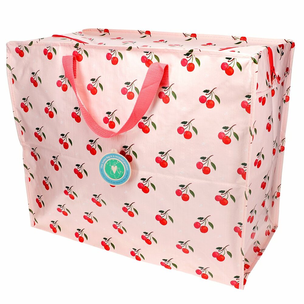 Jumbo Bag van gerecycled plastic - REX London XL shopper Little Cherry