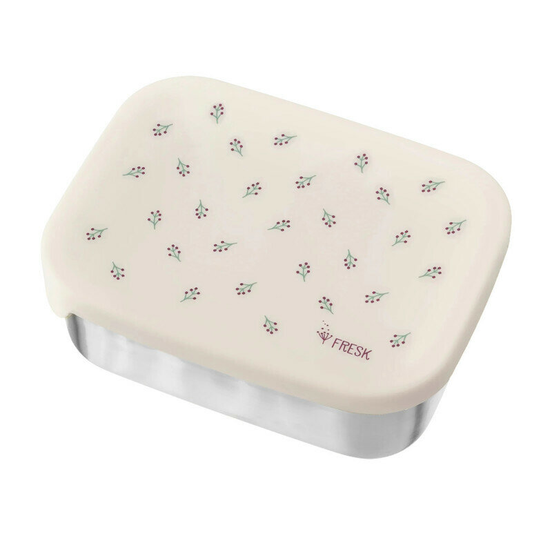 Fresk RVS Lunchbox Berries - broodtrommel met siliconen deksel 