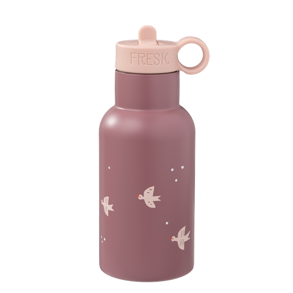 Fresk Nordic Flask Swallow - RVS thermosfles 350ml met drinktuit- én gewone dop 