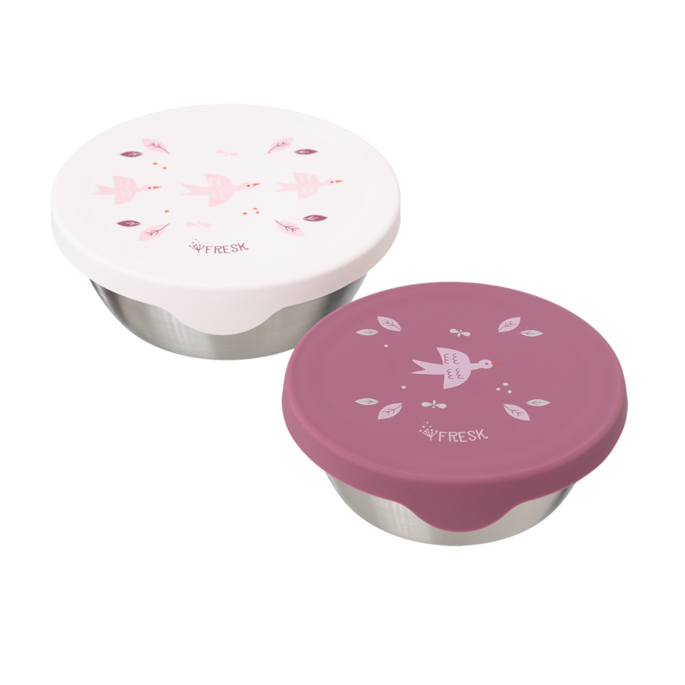 Fresk RVS Snackbox set van 2 - Swallow
