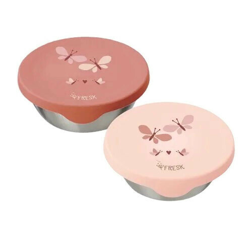 Fresk Snackbox set van roestvrij staal - Butterfly