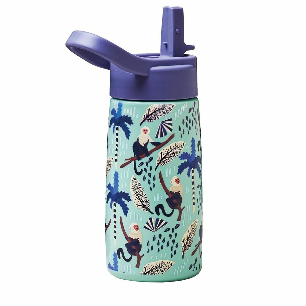 BioLoco plant Tiny Traveller Bottle Monkey Forest, PLA drinkbeker met rietje 