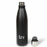 IZY Bottles RVS dubbelwandige fles Mr.Black 500ml IZY Bottles RVS dubbelwandige fles Mr.Black 500ml