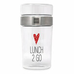 PPD Snack-to-go container - Lunch 2 Go beker van borocilicaatglas - OP=OP PPD Snack-to-go container - Lunch 2 Go beker van borocilicaatglas - OP=OP