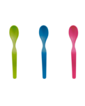 Ajaa baby lepeltjes set van recyclebaar bioplastic - Groen/roze/blauw Ajaa baby lepeltjes set van recyclebaar bioplastic - Groen/roze/blauw