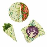 Bee's Wrap Vegan 3-Pack Assorted Herb Garden - vegan set bijenwasdoeken S,M,L Bee's Wrap Vegan 3-Pack Assorted Herb Garden - vegan set bijenwasdoeken S,M,L