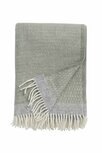 Klippan deken van Eco Lamswol Harald pale green/grey Klippan deken van Eco Lamswol Harald pale green/grey
