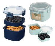Sistema Renew rPET snackbox 400ml - Donkerblauw of Mint Sistema Renew rPET snackbox 400ml - Donkerblauw of Mint