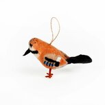 Sjaal met Verhaal vogeltje van vilt - Vlaamse Gaai Sjaal met Verhaal vogeltje van vilt - Vlaamse Gaai