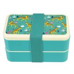 Rex London Bento Box Cheetah lunchtrommel + bestek set Rex London Bento Box Cheetah lunchtrommel + bestek set