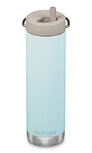 Klean Kanteen TKWide Insulated 592ml Blue Tint - RVS thermosfles met drinkrietje Klean Kanteen TKWide Insulated 592ml Blue Tint - RVS thermosfles met drinkrietje