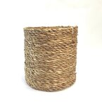 Fairtrade hoog, rond mandje van Hogla gras - 15cm Fairtrade hoog, rond mandje van Hogla gras - 15cm