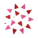 Sjaal met Verhaal vilten hartjes slinger in roze en rood, 1,95 meter lang. Sjaal met Verhaal vilten hartjes slinger in roze en rood, 1,95 meter lang.