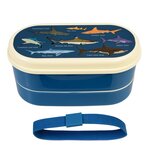 Rex London Bento Box Sharks - Lunchbox met bestek Rex London Bento Box Sharks - Lunchbox met bestek