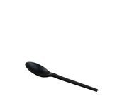 CPLA Bio koffie- of dessertlepel 13cm zwart, pak van 50 stuks CPLA Bio koffie- of dessertlepel 13cm zwart, pak van 50 stuks